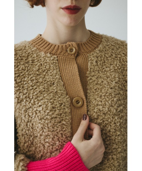 HeRIN.CYE(ヘリンドットサイ)の「Loop yarn knit cardigan ループヤーンニットカーディガン(カーディガン/ボレロ・レディース・グレー/ライトベージュ/ネイビー・FREE)」の11枚目の写真