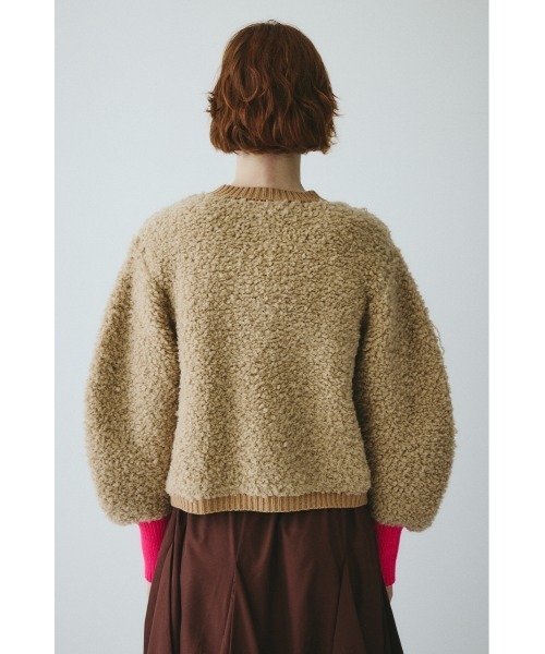 HeRIN.CYE(ヘリンドットサイ)の「Loop yarn knit cardigan ループヤーンニットカーディガン(カーディガン/ボレロ・レディース・グレー/ライトベージュ/ネイビー・FREE)」の12枚目の写真