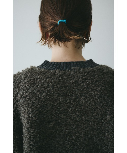 HeRIN.CYE(ヘリンドットサイ)の「Loop yarn knit cardigan ループヤーンニットカーディガン(カーディガン/ボレロ・レディース・グレー/ライトベージュ/ネイビー・FREE)」の16枚目の写真