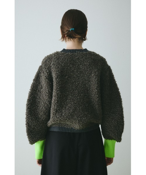 HeRIN.CYE(ヘリンドットサイ)の「Loop yarn knit cardigan ループヤーンニットカーディガン(カーディガン/ボレロ・レディース・グレー/ライトベージュ/ネイビー・FREE)」の18枚目の写真