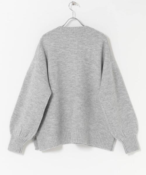 ITEMS URBANRESEARCH(アイテムズ アーバンリサーチ)の「クルーネックロゴニットプルオーバー(ニット/セーター・レディース・ネイビー/イエロー/ライトグレー・FREE)」の19枚目の写真