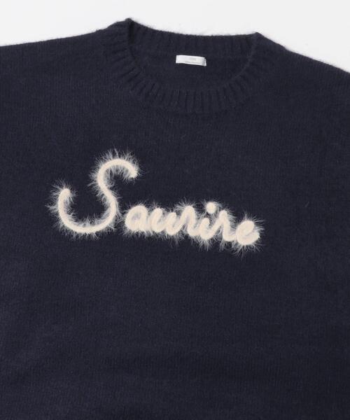 ITEMS URBANRESEARCH(アイテムズ アーバンリサーチ)の「クルーネックロゴニットプルオーバー(ニット/セーター・レディース・ネイビー/イエロー/ライトグレー・FREE)」の5枚目の写真