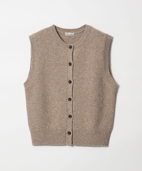 Steven Alan（スティーブンアラン）の「＜Steven Alan＞ウール シルク クルーネック ベスト（ベスト・レディース・ベージュ/ライトブルー・FREE）」の2枚目の写真