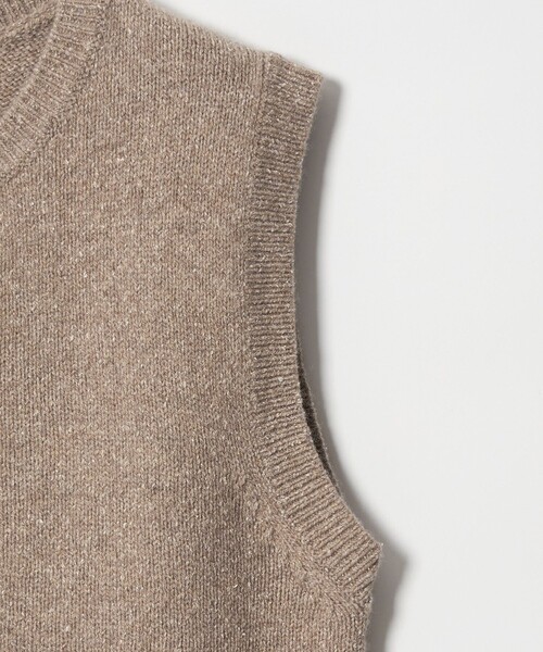 Steven Alan（スティーブンアラン）の「＜Steven Alan＞ウール シルク クルーネック ベスト（ベスト・レディース・ベージュ/ライトブルー・FREE）」の6枚目の写真