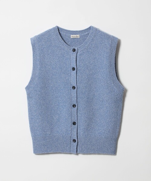 Steven Alan（スティーブンアラン）の「＜Steven Alan＞ウール シルク クルーネック ベスト（ベスト・レディース・ベージュ/ライトブルー・FREE）」の8枚目の写真