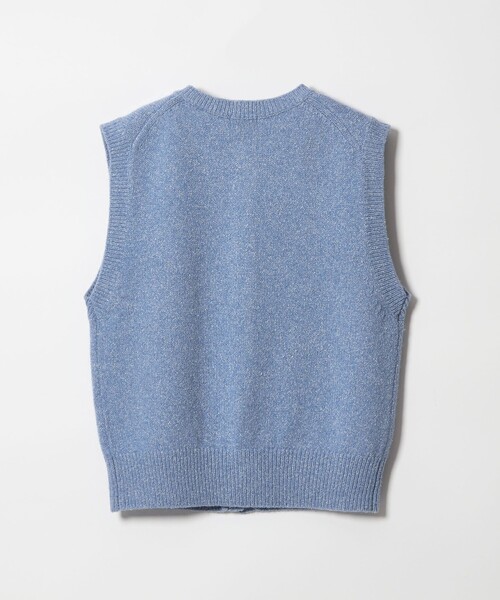 Steven Alan（スティーブンアラン）の「＜Steven Alan＞ウール シルク クルーネック ベスト（ベスト・レディース・ベージュ/ライトブルー・FREE）」の9枚目の写真