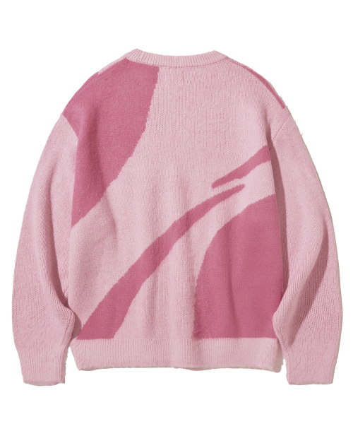 F.ILLUMINATE（フィルミネイト）の「シンボルジャガードラウンドニット-ピンク（ニット/セーター・メンズ・その他・SMALL/MEDIUM/LARGE）」の2枚目の写真
