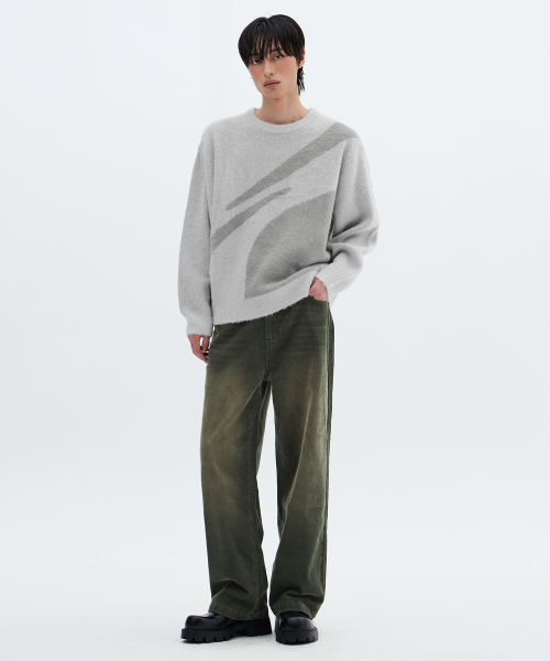 F.ILLUMINATE（フィルミネイト）の「シンボルジャガードラウンドニット-ピンク（ニット/セーター・メンズ・その他・SMALL/MEDIUM/LARGE）」の6枚目の写真