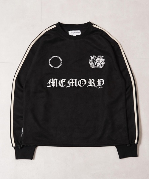 #MEMORY（メモリー）の「【MEMORY】フェイクスエード ゲームシャツ / Faux Suede Game Shirt（スウェット・メンズ・チャコールグレー/ブラック・M/L）」の4枚目の写真