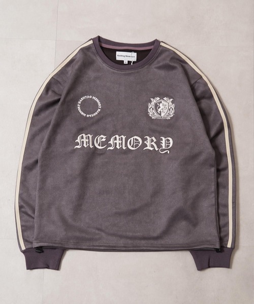#MEMORY（メモリー）の「【MEMORY】フェイクスエード ゲームシャツ / Faux Suede Game Shirt（スウェット・メンズ・チャコールグレー/ブラック・M/L）」の13枚目の写真