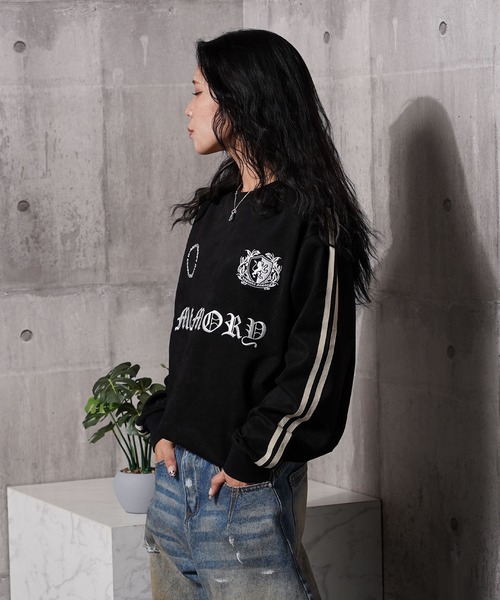 #MEMORY（メモリー）の「【MEMORY】フェイクスエード ゲームシャツ / Faux Suede Game Shirt（スウェット・メンズ・チャコールグレー/ブラック・M/L）」の10枚目の写真