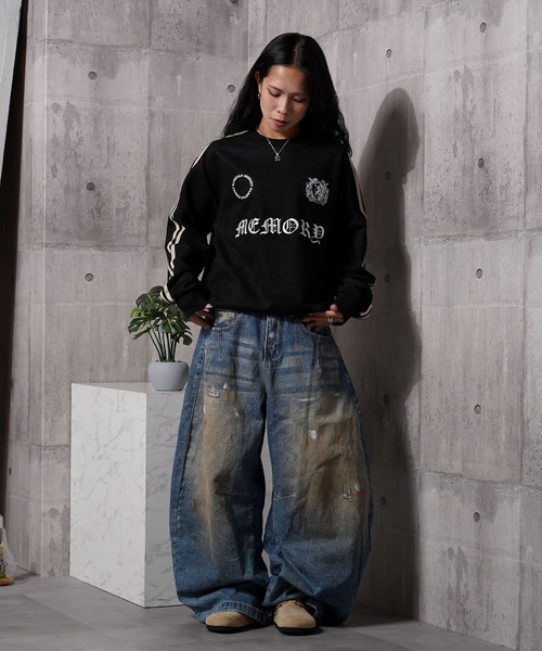 #MEMORY（メモリー）の「【MEMORY】フェイクスエード ゲームシャツ / Faux Suede Game Shirt（スウェット・メンズ・チャコールグレー/ブラック・M/L）」の7枚目の写真