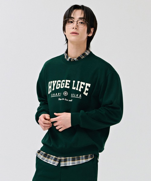 CHASECULT(チェイスカルト)の「共用エッセンシャルアーチレタリングスウェット-DERU5111B0C(スウェット・メンズ・グリーン・90/100/110/95/105)」の2枚目の写真