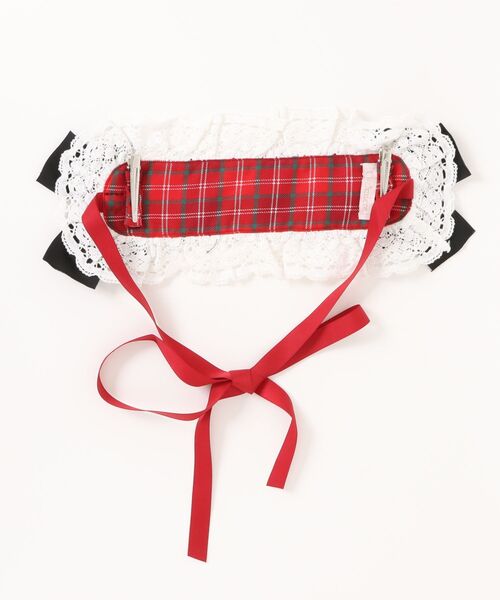Chalmiere（シャルミエール）の「タータンチェックヘッドドレス（その他ヘアアクセサリー・レディース・グリーン/ワイン/ピンク・FREE）」の22枚目の写真