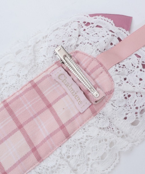 Chalmiere（シャルミエール）の「タータンチェックヘッドドレス（その他ヘアアクセサリー・レディース・グリーン/ワイン/ピンク・FREE）」の21枚目の写真