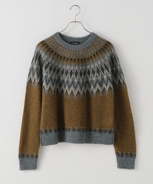 IENA（イエナ）の「ROBERTO COLLINA/ロベルトコリーナ GIROCOLLO CROPPED ニット 253F23001（ニット/セーター・レディース・カーキ・FREE）」の5枚目の写真