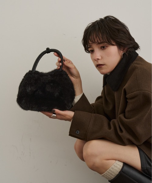 セール】2WAYエシカルファーバッグ（ハンドバッグ）｜DFFUR.（ディフル