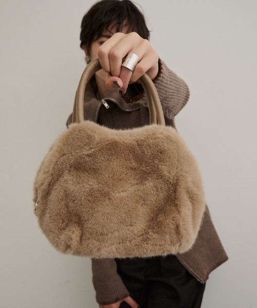セール】2WAYエシカルファーバッグ（ハンドバッグ）｜DFFUR.（ディフル