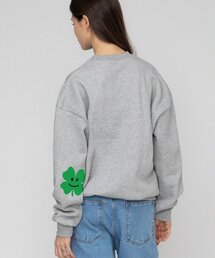 [ユニセックス]エルボークローバースマイルマンツーマン_グレー