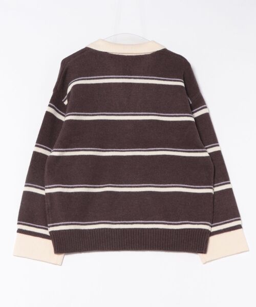 esutoreja（エストレジャ）の「ボーダースキッパーニット（ニット/セーター・レディース・グレー/ブラウン/アイボリー・FREE）」の19枚目の写真