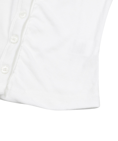 MUCENT（ムセント）の「メラホルターネッククロップスリーブレスナシ（4カラー）（Tシャツ/カットソー・レディース・ホワイト/ブラック/グレー/チャコール・FREE）」の13枚目の写真