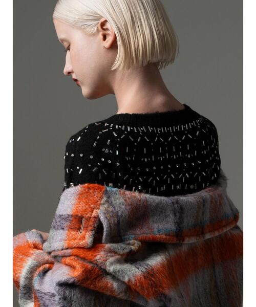 Te chichi CLASSIC（テチチクラシック）の「ビジューフェアアイルニット《2025winter catalog item》（ニット/セーター・レディース・チャコールグレー/ブラック・F）」の2枚目の写真