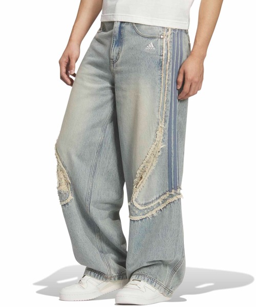 okuazu出品　 チームガイスト ワイド デニム パンツ adidas TG WIDE DENIM PANTS / アディダス チームガイスト ワイド D