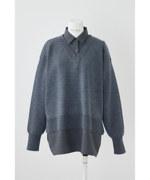 新品　ENFOLD ニット　トップス　グレー　ナゴンスタンス 新品 ENFOLD ニット トップス グレー ナゴンスタンス 新品 ENFOLD