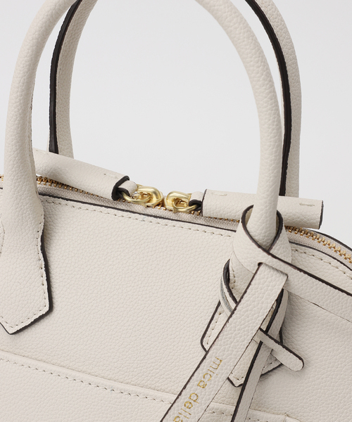 Spick & Span(スピックアンドスパン)の「《WEB限定/新色あり/追加5》mica della valle / ミカデラヴァッレ Katia(ボストンバッグ・レディース・ホワイト系その他/グレー・FREE)」の13枚目の写真