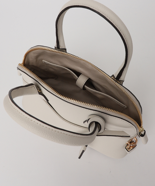 Spick & Span(スピックアンドスパン)の「《WEB限定/新色あり/追加5》mica della valle / ミカデラヴァッレ Katia(ボストンバッグ・レディース・ホワイト系その他/グレー・FREE)」の16枚目の写真
