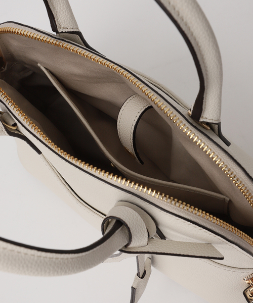 Spick & Span(スピックアンドスパン)の「《WEB限定/新色あり/追加5》mica della valle / ミカデラヴァッレ Katia(ボストンバッグ・レディース・ホワイト系その他/グレー・FREE)」の17枚目の写真