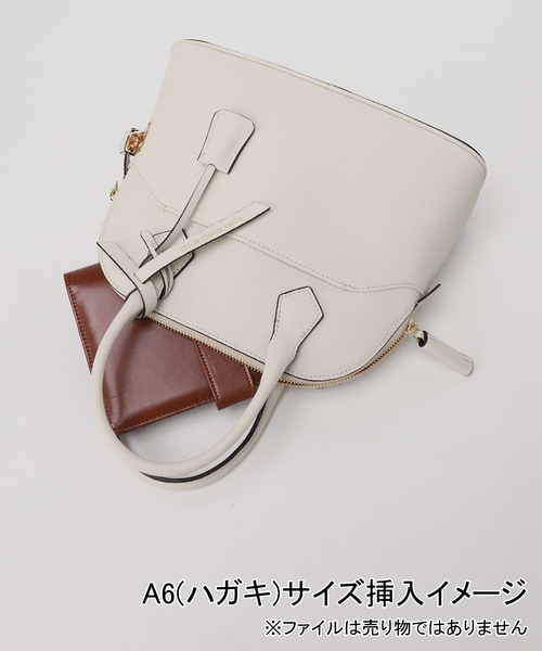 Spick & Span(スピックアンドスパン)の「《WEB限定/新色あり/追加5》mica della valle / ミカデラヴァッレ Katia(ボストンバッグ・レディース・ホワイト系その他/グレー・FREE)」の20枚目の写真