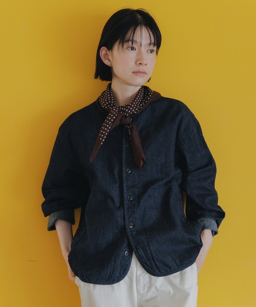 D.M.G.（ドミンゴ）の「[D.M.G / ディーエムジー] 10ozジェルドデニム シープショートジャケット（デニムジャケット・レディース・ワンウォッシュ・2/3）」の16枚目の写真