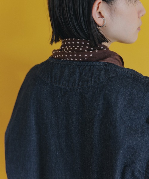 D.M.G.（ドミンゴ）の「[D.M.G / ディーエムジー] 10ozジェルドデニム シープショートジャケット（デニムジャケット・レディース・ワンウォッシュ・2/3）」の17枚目の写真