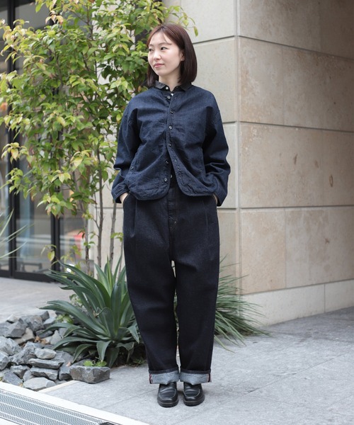 D.M.G.（ドミンゴ）の「[D.M.G / ディーエムジー] 10ozジェルドデニム シープショートジャケット（デニムジャケット・レディース・ワンウォッシュ・2/3）」の14枚目の写真