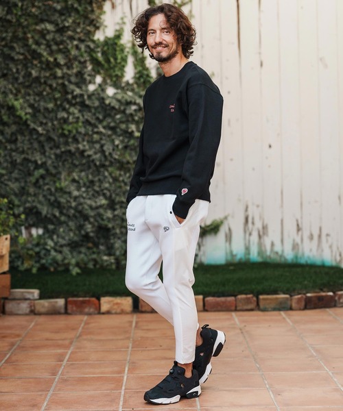 1minute 1second(ワンミニットワンセカンド)の「mp14362-cursive embroidery cardboard knit nylon pants イージーパンツ(1M26H050)(その他パンツ・メンズ・ブラック/ネイビー/ホワイト・S/M/L/XL)」の10枚目の写真