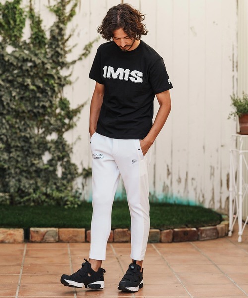 1minute 1second(ワンミニットワンセカンド)の「mp14362-cursive embroidery cardboard knit nylon pants イージーパンツ(1M26H050)(その他パンツ・メンズ・ブラック/ネイビー/ホワイト・S/M/L/XL)」の11枚目の写真