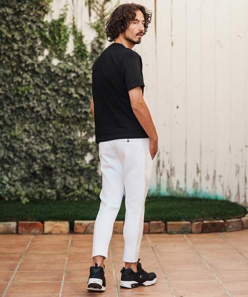 1minute 1second(ワンミニットワンセカンド)の「mp14362-cursive embroidery cardboard knit nylon pants イージーパンツ(1M26H050)(その他パンツ・メンズ・ブラック/ネイビー/ホワイト・S/M/L/XL)」の12枚目の写真