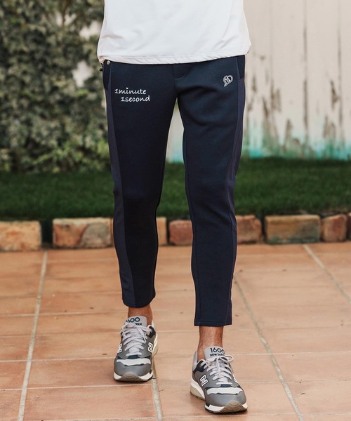 1minute 1second(ワンミニットワンセカンド)の「mp14362-cursive embroidery cardboard knit nylon pants イージーパンツ(1M26H050)(その他パンツ・メンズ・ブラック/ネイビー/ホワイト・S/M/L/XL)」の13枚目の写真