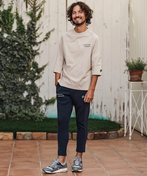 1minute 1second(ワンミニットワンセカンド)の「mp14362-cursive embroidery cardboard knit nylon pants イージーパンツ(1M26H050)(その他パンツ・メンズ・ブラック/ネイビー/ホワイト・S/M/L/XL)」の16枚目の写真