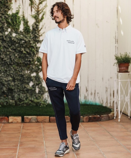 1minute 1second(ワンミニットワンセカンド)の「mp14362-cursive embroidery cardboard knit nylon pants イージーパンツ(1M26H050)(その他パンツ・メンズ・ブラック/ネイビー/ホワイト・S/M/L/XL)」の17枚目の写真