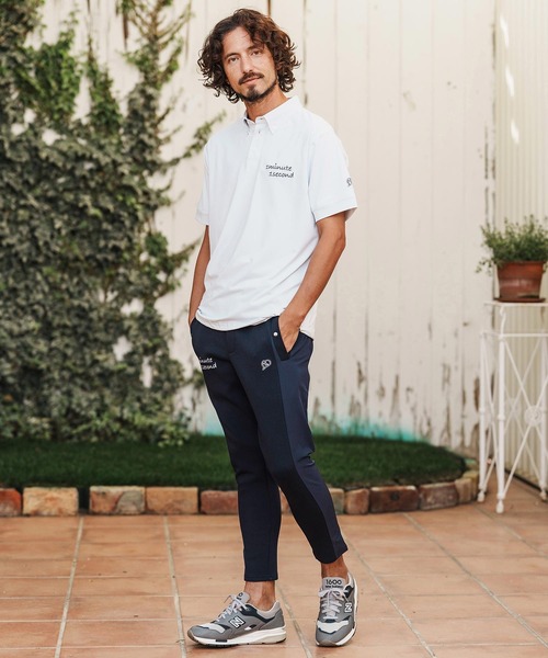 1minute 1second(ワンミニットワンセカンド)の「mp14362-cursive embroidery cardboard knit nylon pants イージーパンツ(1M26H050)(その他パンツ・メンズ・ブラック/ネイビー/ホワイト・S/M/L/XL)」の19枚目の写真