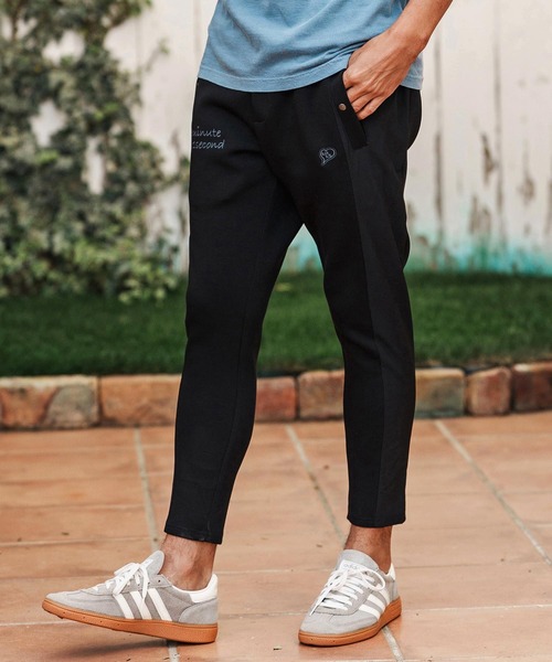1minute 1second(ワンミニットワンセカンド)の「mp14362-cursive embroidery cardboard knit nylon pants イージーパンツ(1M26H050)(その他パンツ・メンズ・ブラック/ネイビー/ホワイト・S/M/L/XL)」の22枚目の写真