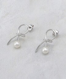 OPAQUE.CLIP | ねじれメタルフェイクパールピアス(ピアス(両耳用))