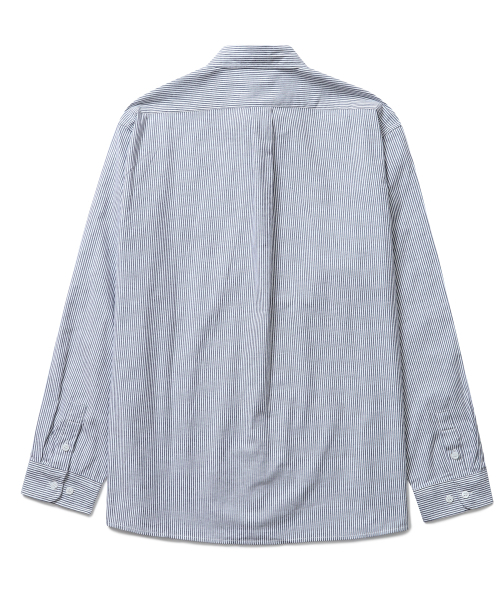 CONNECT KINLOCH（コネクトキンロック）の「オックスフォードストライプシャツ（ネイビー）（シャツ/ブラウス・メンズ・その他・MEDIUM/LARGE/X-LARGE）」の2枚目の写真