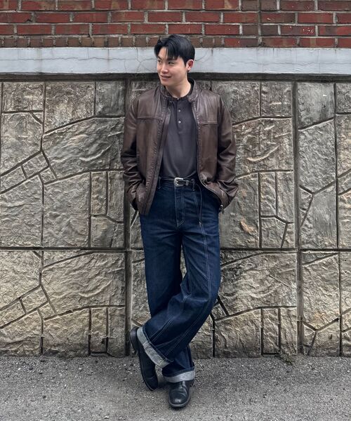 JUAN HOMME(ジュアンオム)の「ヘンリーネックハーフスリーブ(チャコール)(Tシャツ/カットソー・メンズ・その他・SMALL/MEDIUM/LARGE)」の11枚目の写真