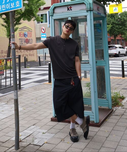 JUAN HOMME(ジュアンオム)の「ヘンリーネックハーフスリーブ(チャコール)(Tシャツ/カットソー・メンズ・その他・SMALL/MEDIUM/LARGE)」の15枚目の写真