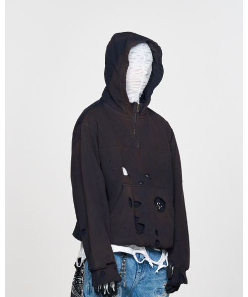 SCHISM INDUCING(スキズムインデューシング)の「BORO HOODIE NAVY(パーカー・レディース・その他・LARGE/MEDIUM)」の18枚目の写真