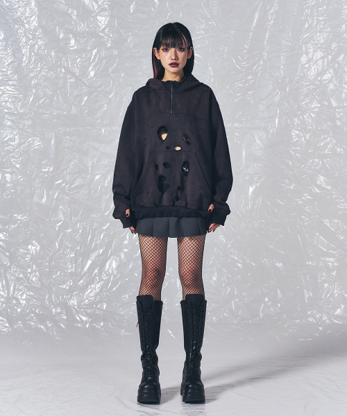 SCHISM INDUCING(スキズムインデューシング)の「BORO HOODIE NAVY(パーカー・レディース・その他・LARGE/MEDIUM)」の16枚目の写真