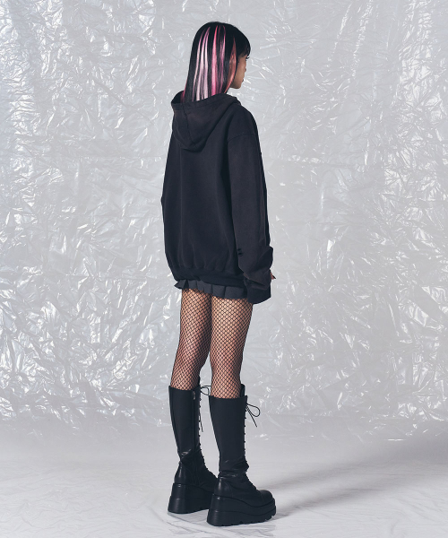 SCHISM INDUCING(スキズムインデューシング)の「BORO HOODIE NAVY(パーカー・レディース・その他・LARGE/MEDIUM)」の13枚目の写真